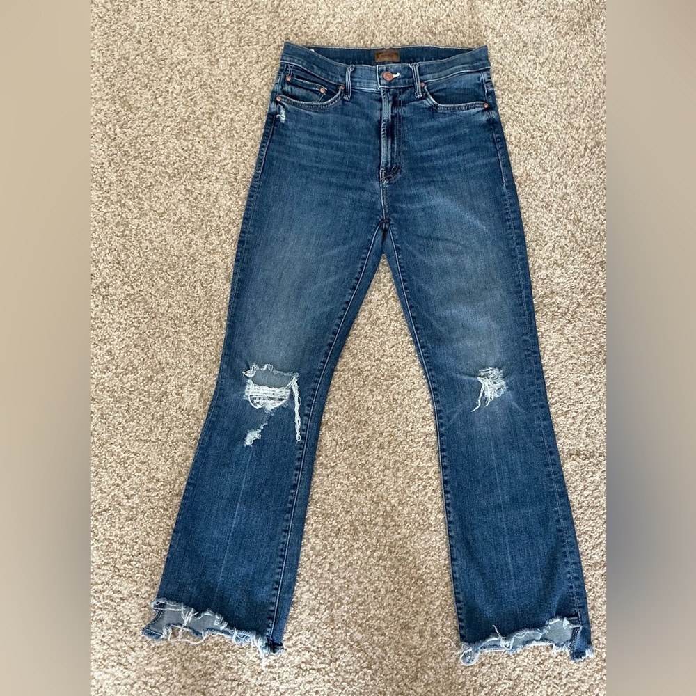 MOTHER Insider Crop Step Chew Jean - Sz 27